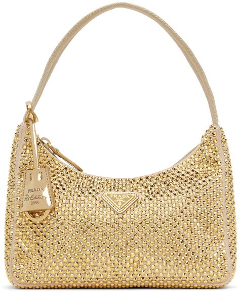 prada gold bag